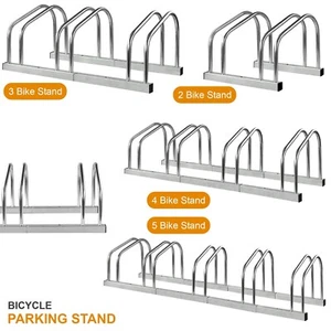 BIKE STAND RACK FOR BICYCLE PARKING STAND FLOOR WALL MOUNT INDOOR OUTDOOR NEW - Picture 1 of 18