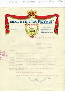 Dépt 83 - Ollioules - Belle Entête d'une Biscuiterie LA ROYALE du 20/04/1955 - Bild 1 von 1