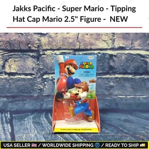 Jakks Pacific - Super Mario - Tipping Hat Cap Mario 2.5" Figure - NEW - Bild 1 von 9