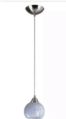 2 Elk 101-1SW Mela Moderno Colgante Luz Níquel Satinado/Globo Blanco Foto 1 de 4