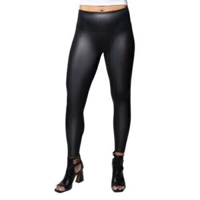 Jane and Bleecker Women's Faux Leather Legging, Black, Size M - Image 1 of 4
