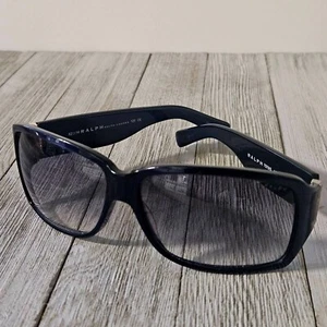 Ralph Ralph Lauren 62□14 7579/S Black Solid Rectangular Framed Black Tinted Shad - Picture 1 of 15