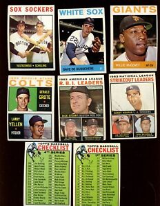 1964 Topps Baseball Card Lot Starter Set 61 Different EX/NRMT