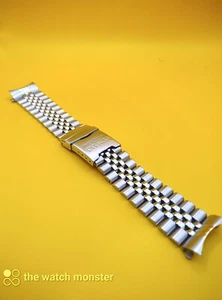 Original Invicta 22mm Präsident Edelstahl Uhrenband mit Endstücken + Federstege - Bild 1 von 7