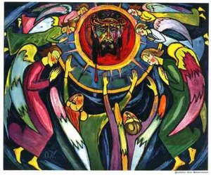 Prof. Otto WEIDENMANN 1932 - ADORACIÓN ETERNA Y ANUNCIO A MARÍA - Imagen 1 de 1