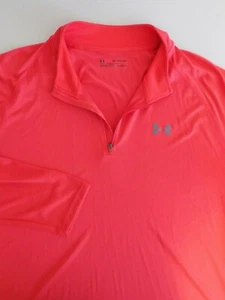 UNDER ARMOUR 2XL leichtes Poly Sweatshirt hellrot Herren Sport - Bild 1 von 4