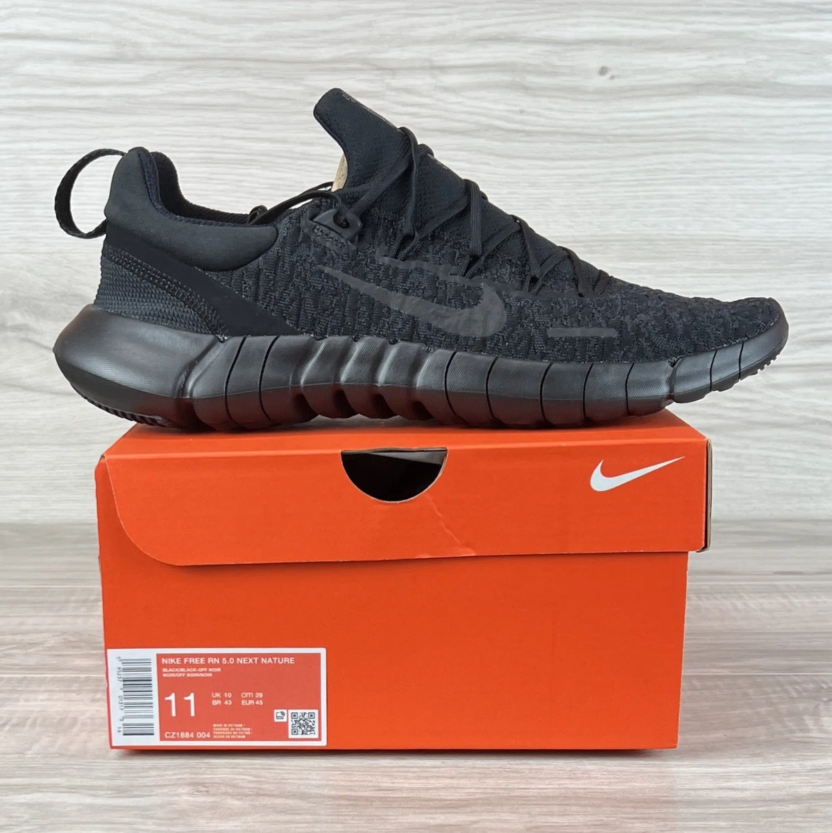 Nike Free RN 5.0 Triple Black for Sale | Authenticity Guaranteed