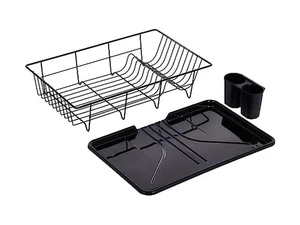 Sweet Home Collection Dish Drainer Drain Board and Utensil Holder - Picture 1 of 6