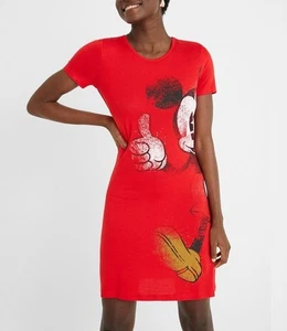 Desigual Women's Dress Size M DISNEY Mickey 21SWVKAY RRP: 79.95 Eur - Picture 1 of 7