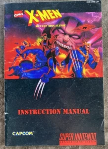 X-Men Mutant Apocalypse SNES Super Nintendo Manual Instruction ONLY - Picture 1 of 3
