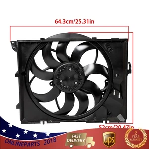 Radiator Cooling Fan Assembly 4-Pins 600W w/ Brushless Motor for BMW 325i 328xi - Picture 1 of 16