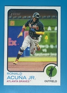 Topps Heritage #223 2022 - Ronald Acuña Jr. Braves - Imagen 1 de 2