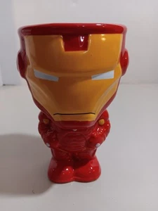 Tazza calice ceramica Iron Man Marvel 5 3/4" pollici rosso giallo galleria - Foto 1 di 6
