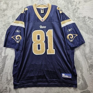 Camiseta de fútbol americano St. Louis Rams para hombre 2XL azul Torry Holt NFL Reebok On Field - Imagen 1 de 10