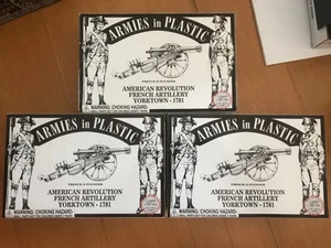 3 Armies in Plastic American Revolution French Artillery Yorktown - 1871 - Picture 1 of 1