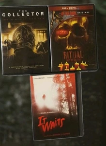 3 Horrifying DVDs: The Collector (2009), Hotel Ritual (2015), It Waits (2006) - Picture 1 of 21
