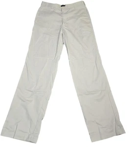 IZOD Herrenhose 34 x 34 khaki amerikanische Chino klassisch gerade lässig flache Vorderseite - Bild 1 von 10