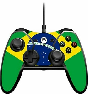 NEW Power A Wired Brazil Flag Skin Gamepad Controller for Xbox One & Windows XB1 - Picture 1 of 1