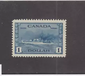 CANADÁ (MK3287) # 262 MUY BUENO-MLH $1 1942 DESTRUCTOR TRIBAL RCN/GATO AZUL PROFUNDO $100 - Imagen 1 de 1