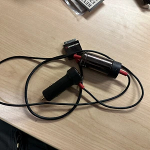Monster iPod iPhone 30 Pin Car Auxiliary Power Charger 3.5ft Black Red - Picture 1 of 6