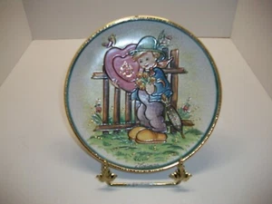 ART PLATE / ARTIST / HUMMEL / 1977 / VALENTINES DAY PLATE / 7 1/2 DIA. - Picture 1 of 4