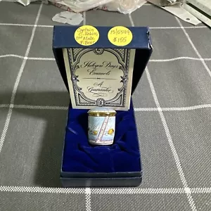 Rare Halcyon Days Enamels Captain Christopher Robin Pooh Trinket Box - Picture 1 of 12
