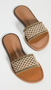 rag & bone Melrose Slide Sandal In Warm Khaki/Green Women Size 39 (9 US) M NEW - Picture 1 of 6