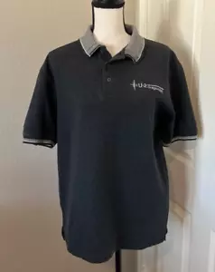 U-2 Dragon Lady Woman's Polo Shirt Short Sleeve Size M Charcoal Vintage C4ISR - Picture 1 of 9