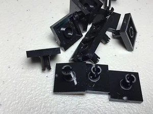 Lego schwarze Fliese, modifiziert 2 x 2 mit Pin Menge 10 Teile #2460 NEU - Bild 1 von 5