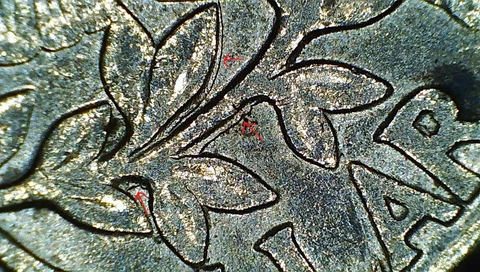 1994 Washington Quarter with Doubling on Olive Branch Error Coin Cover
