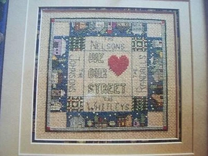 Welcome To Our Street Neighbor Personalize OOP Magazine Cross Stitch PATTERN (Y) - Picture 1 of 1