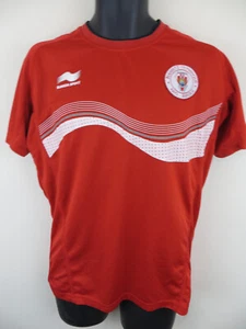 Biarritz Olympique Rugby Union Shirt Burrda Sport Shirt Top Red Mens Large L - Picture 1 of 4