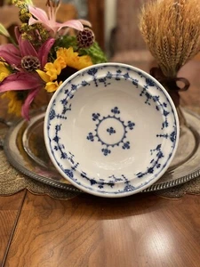 Antique MINTON Serving Bowl 1870s 19th Century Danish Flow Blue Pattern, Rare - Picture 1 of 6