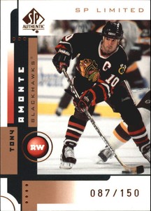 2001-02 SP Authentic Limited #14 Tony Amonte /150