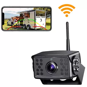 WiFi Wireless Backup Camera Night Vision for iPhone Android Trailer Car RV Truck - Picture 1 of 12