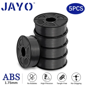 JAYO 5KG 3D Drucker Filament ABS schwarz 1,75mm 1KG/SET mit Spule robustes Material - Bild 1 von 7