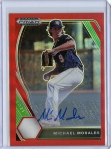 Panini Prizm 2021 Draft Picks base automático Prizms rojo #83 Michael Morales Ser #3/50 - Imagen 1 de 1