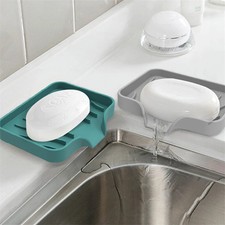 Portapiatti sapone in silicone lavello scaffale drenaggio scatola sapone vassoio sapone semplice