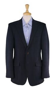 Charles Tyrwhitt Classic Fit Navy Blue Cotton Twill 2-Btn Blazer Jacket 40L