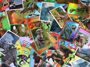 PANINI Jurassic World Anthology Hybrid einzeln Sticker/Cards Auswahl - 5 Stück - Bild 1 von 5