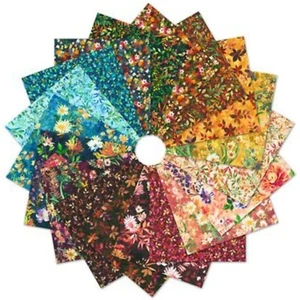 Tela Feline Drive 5" Cuadrados DREAMING OF FALL Paquete de Dijes Kaufman 42 Piezas - Imagen 1 de 8