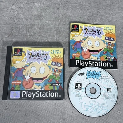 Rugrats Search for Reptar PS1 PlayStation PAL Game - VGC ✔️ w/Manual Black Label - Image 1 of 3