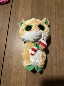 TY Beanie Boos - 6" CANDY CANE the MOUSE (solid eyes purple tag) MWMT - RETIRED - Picture 1 of 3