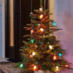 50 Ct Ceramic C9 Lights Multicolored Incandescent Old School Christmas Retro - Picture 1 of 13