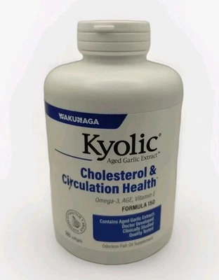 Extracto de ajo envejecido Kyolic colesterol y salud circulacional 180 cápsula blanda caducidad 3/27 Foto 1 de 4