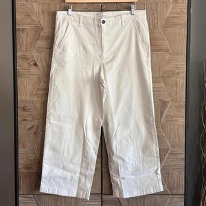 Neu mit Etikett Ella Moss Damen cremeweiß weites Bein kurze Hose Größe 14 - Bild 1 von 5