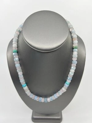 Jay King Mine Finds Aquamarine Morganite & Turquoise Necklace - Image 1 of 4