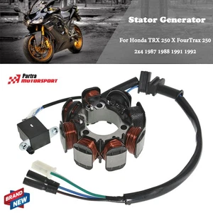 For Honda TRX250 X FourTrax 250 2x4 1987 1988 1991 1992 Stator Generator - Picture 1 of 9