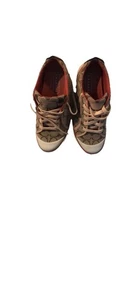 Sneakers Coach marrone chiaro con pelle rosa polvere leggera sul retro taglia 8,5 - Foto 1 di 5