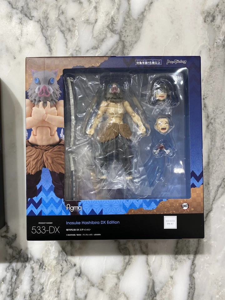 figma Demon Slayer Kimetsu No Yaiba Inosuke Hashibira DX Edition Action Figure - Immagine 1 di 4